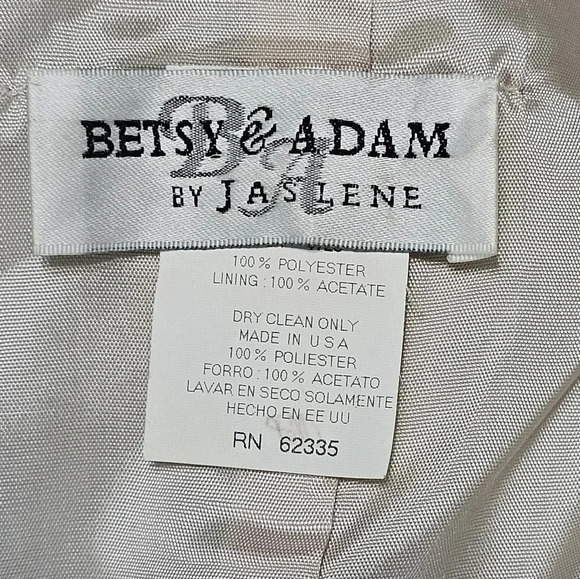 Betsy & Adam Jaslene MP Corset Gown Set Deadstock Mint Green Vintage Dress 90s - Picture 5 of 13